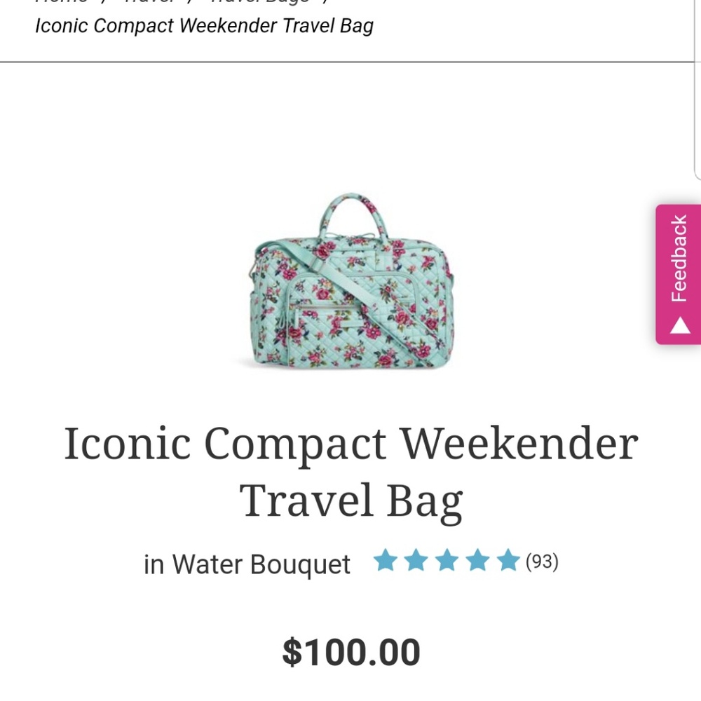 Vera bradley weekender